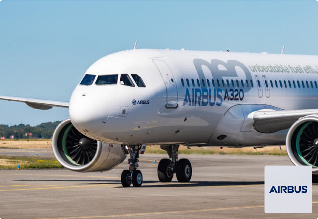 Airbus A320 sur le tarmac